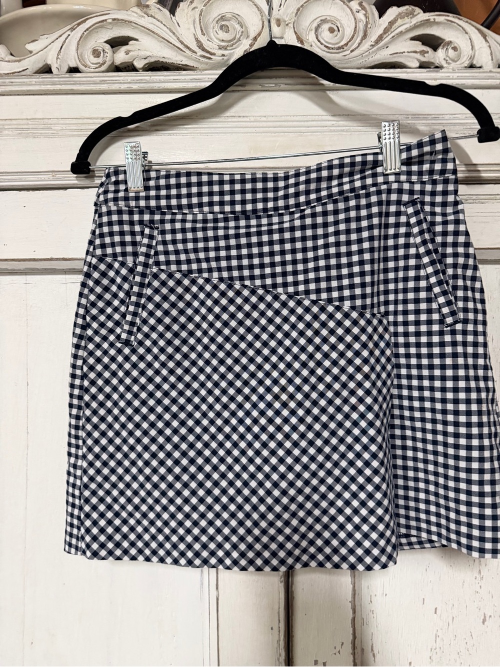 Lady Hagen Navy & White Gingham Mini golf Skirt